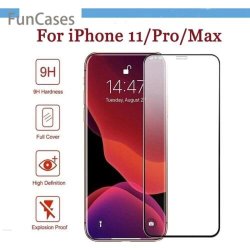9H Full Covered tempered glass For iphone 11 pro max 6.5" screen protector protective Sklo aifone 11 pro 5.8" i11 6.1 inch