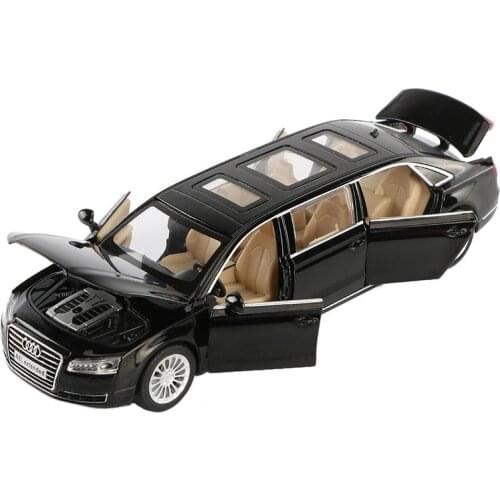 1:32 high simulation Audi A8L extended version simulation alloy car model childrens toy car for gifts