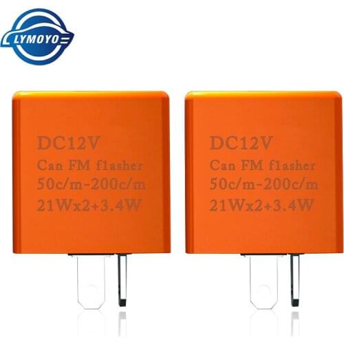 1PCS 2Pin Motorcycle LED Turn Signal Light Indicator Flasher Relay LED Adjustable 12V 42W ABS Plastic For Moto Bike Off-road