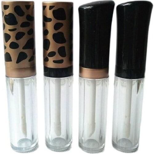 5ML 50pcs/lot Empty Elegant Lip Gloss Tube, Plastic DIY Round Lipstick Filler, High Grade Lip Gloss Bottle, Lip Makeup Tool