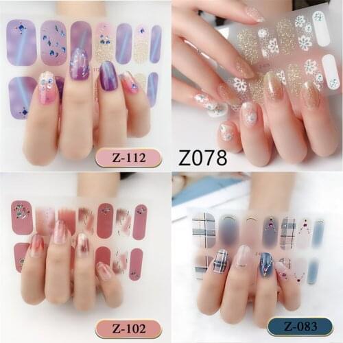 5D Nail Stickers Imitation Diamond Hot Stamping Art Decorations Luxurious Decals Waterproof Long Lasting Manicure Self Adhesive