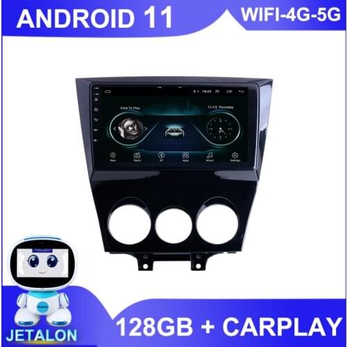 For 2003 2010 Mazda RX8 Car Radio Stereo GPS Navigator 6GB Ram 128GB Rom Autoradio 2Din Android 11 Bluetooth Multimedia Player