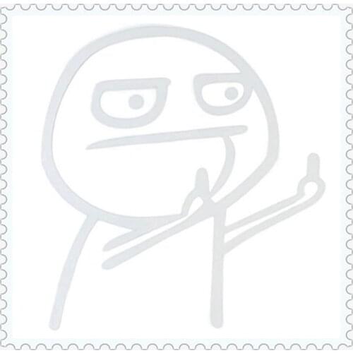 Car Accessories Cartoon Funny Middle Finger Stickers modeling for Ford C-MAX Flex B-MAX Atlas Territory Formula Vertrek Five