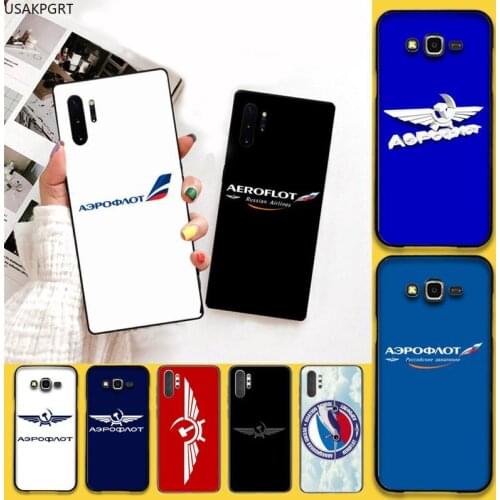 Aeroflot Aviation Russe Phone Case For Samsung Galaxy Note20 ultra 7 8 9 10 Plus lite J7 J8 Plus 2018 Prime