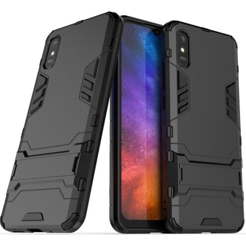 Kickstand Case for Xiaomi Redmi 9A Shockproof Armor TPU + PC Tough Cover for Xiomi Redmi 9A 9 A Redmi9A 6.53" M2006C3LG Funda