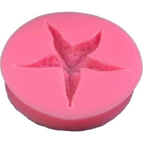 Marine series starfish silica gel mold, starfish invert sugar chocolate baking mold, gypsum drop glue soap mold