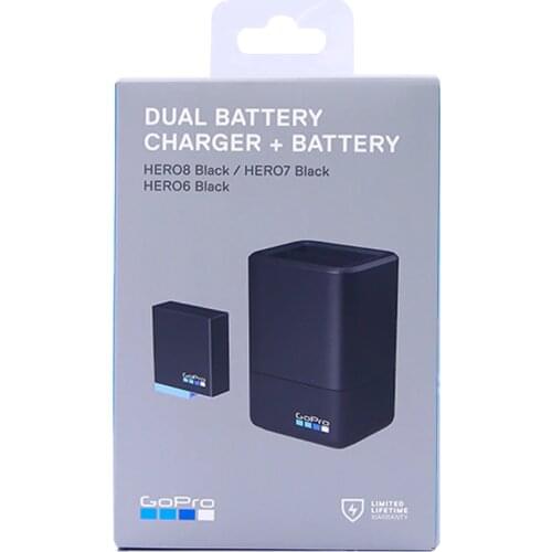 GoPro Dual Lithium-Ion Battery Charger with 1 x Battery AJDBD-001 for HERO 8 / 7 / 6 Black Official GoPro Accessory