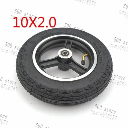 10x2 tyre inner tube and10 inch rims hub set fit mountain buggy electric scooter balancing car brake wheels