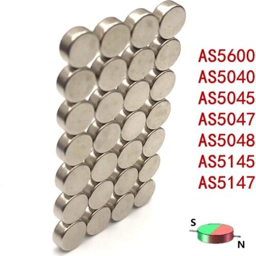 20pieces/LOT Magnetic encoder magnet Radial magnetizing magnet Support AS5600 AS5040 AS5045 AS5047 AS5048 AS5145 AS5147 Series