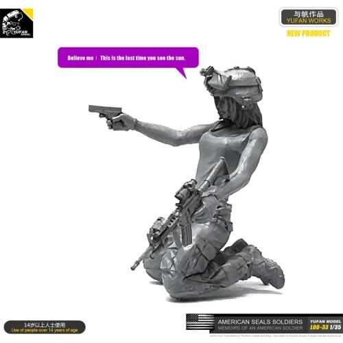 1/35 Resin Figure kits model Soldierself-assembled LOO-33