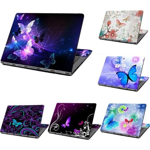 Laptop Sticker Laptop Skin Butterfly Stickers Laptop Notebook Sticker Cover Fits 13.3" 14" 15.6" 16" Hp Dell Lenovo Asus Acer
