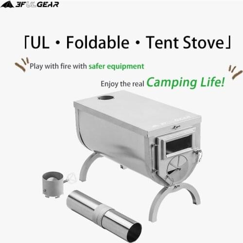 3F UL GEAR 304 stainless steel stove, foldable heating outdoor stove
