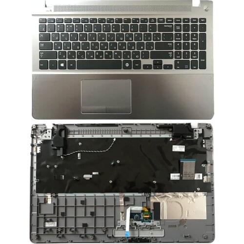 NEW Laptop Palmrest Upper Case For Samsung NP470R5E NP510R5E RU Keyboad With Touchpad