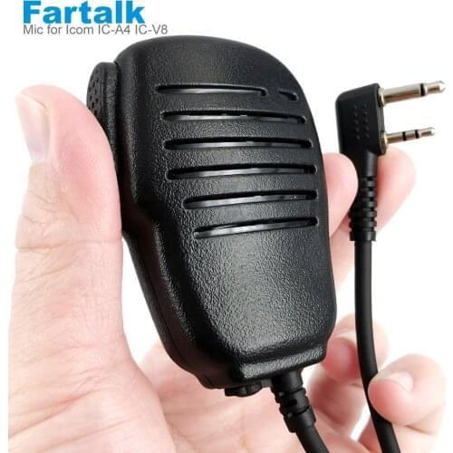 Handheld Speaker Microphone for Icom IC-A4 A5 A6 A24 A14 F4 V8 V80 V82 Walkie Talkie Two Way Radio