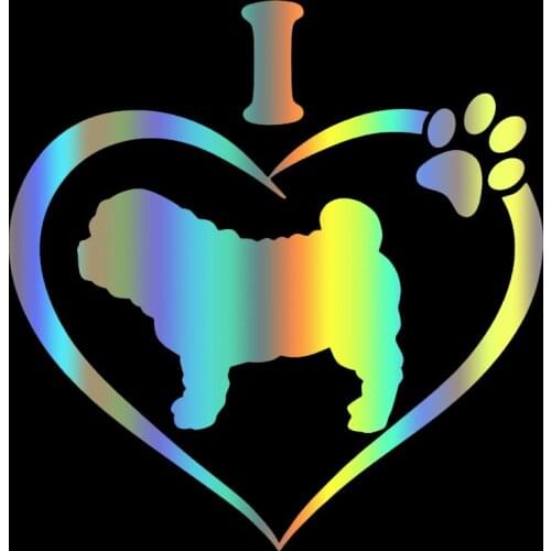 S51573 Various Sizes/Colors Car Stickers Vinyl Decal I Love My Shar Pei Dog Animal Motorcycle Decorative Accessories