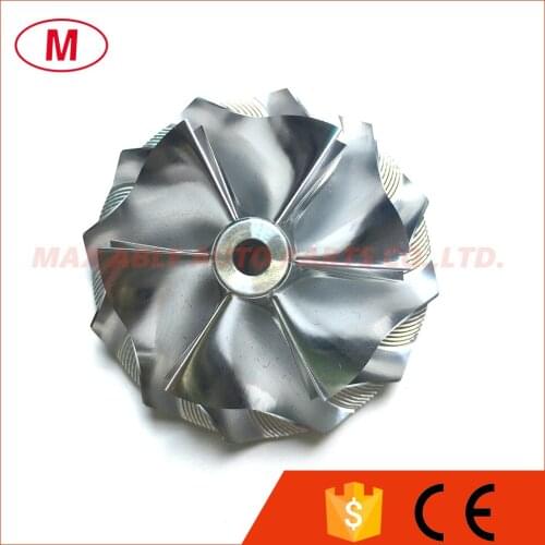 TD04HL 43.75/57.25mm 6+6 blades Forward Turbo Billet Compressor wheel/Aluminum 2618/turbocharger Milling wheel