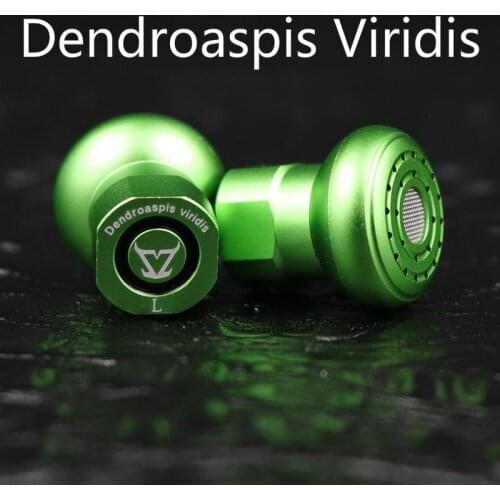 TONEKING Dendroaspis Viridis HIFI Headset Three Diaphragm Dynamic Hifi Music Monitor Audiophile Metal Earphones IEMs MMCX Cable