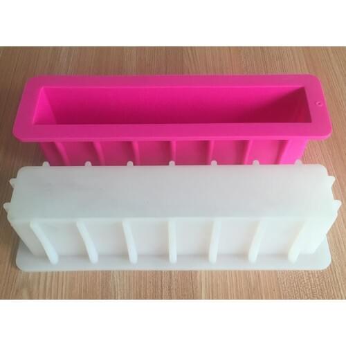 Tall 12\" Silicone Loaf Soap Mold Tall and Skinny Molds Toast Mousse Cake Tools Swirl Soap Mould Silica Gel Natural PRZY PR340
