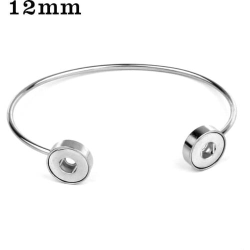 12mm Stainless steel bracelet snap button jewelry BC5190