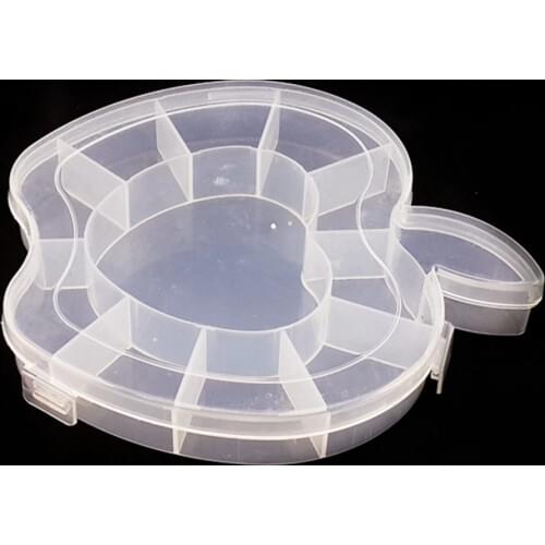 1PC Transparent Plastic Jewelry Ring Earrings Box Case 10 Compartment Storage Box Portable Organizer Storage Box JF 0678