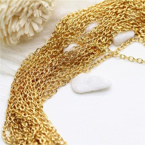 10 meters/lot handmade diy jewelry material pure copper O-chain necklace bracelet earring earring accessories charm extension