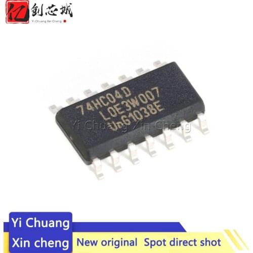 10PCS New 74HC04D SOP14 74HC04 SOP SN74HC04DR SN74HC04 SMD IC SOP-14