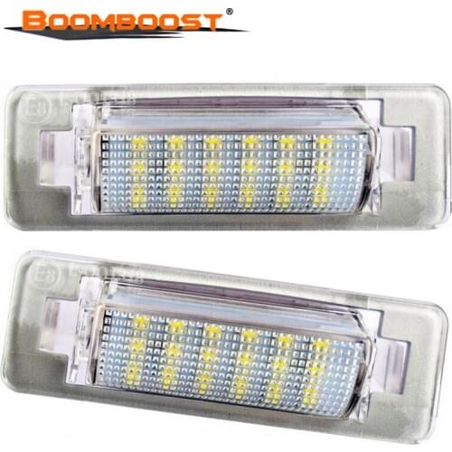 2 pcs 18 SMD 3528 SMD LED License Plate Light Lamp High Power Error Free for Mercedes Benz W210 4D Sedan W202 4D Sedan Facelif