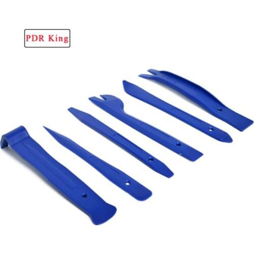 6pcs Audio Installer Car Removal Open Tools Blue Car Dash Radio Audio GPS Door Clip Panel Open Remover Tool Moulding Trim tools