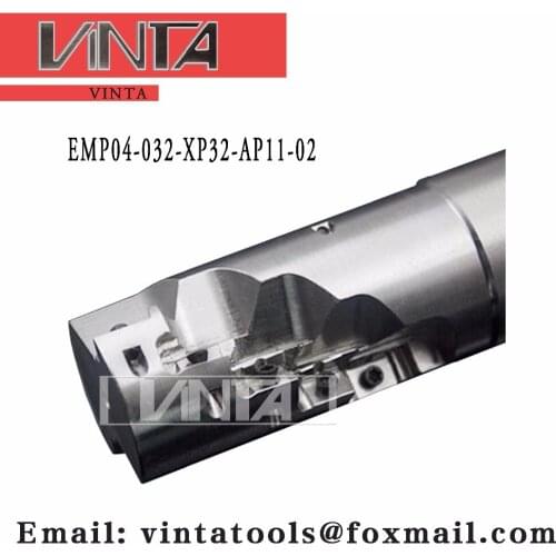 Free shipping EMP04-032-XP32-AP11-02 Indexable Milling cutter matched APKT11T3 carbide insert for Walter