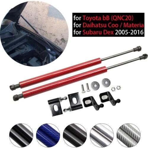 For Toyota bB QNC20 2005-2016 for Daihatsu Coo/ Materia for Subaru Dex Front Hood Bonnet Gas Struts Lift Support Shock Damper