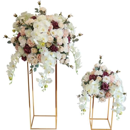 Glossy Iron Square Frame Plinth Table With Acrylic Tray For Wedding Flower Birthday Cake Holder Party Stage Dessert Fruits Rack