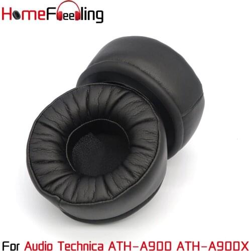 Homefeeling Ear Pads for Audio Technica ATH-A900 ATH-A900X Headphones Velour Ear Cushions Sheepskin Leather Earpads Replacement