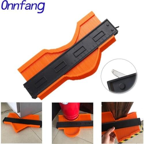 Onnfang Brand Lock Wider Contour Gauge Profile Duplicator Tool Alloy Edge Shaping Wood Measure Ruler Laminate Tiles Gauge Tools