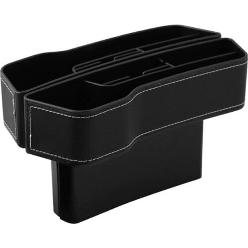 Car Seat Storage Pockets Box,Leather Console Side Organizer,Auto Seat Space Filler,Front Seat Organizer Stowing Tidying