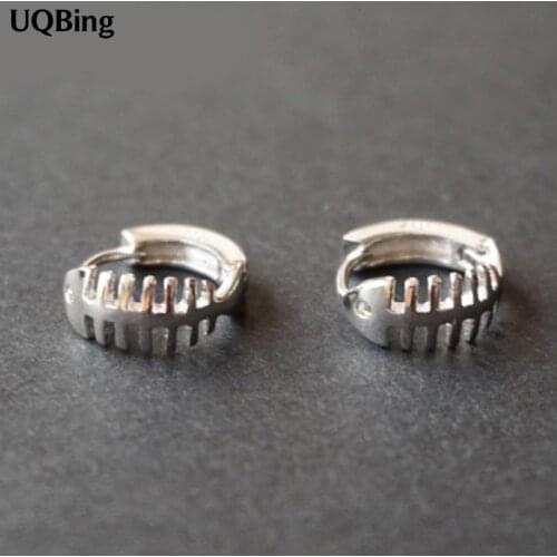 2016 New Arrivals Pure 925 Sterling Silver Clip Earrings 925 Silver Fish Clip Silver Earrings Free Shipping