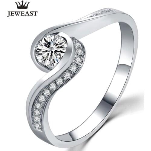 ZSG Natural diamond 18K gold Pure Gold Ring Real 18K gold Solid Gold Ring Trendy Classic Party Fine Jewelry Hot Sell New 2019