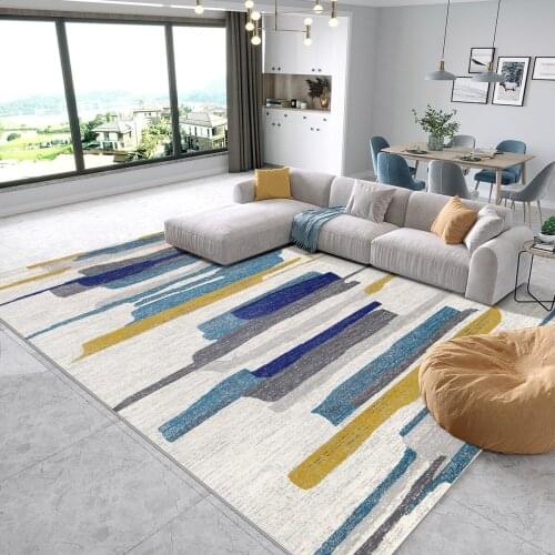 Modern Geometric Carpet for Living Room Bedroom Thick Area Rug Large Study Room Floor Mat Nordic Style Home Rugs and Carpet
