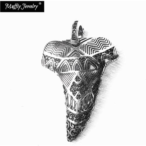 Maori Sharks Tooth Pendant,Europe Good Jewelry For Men & Women, Vintage Gift In 925 Sterling Silver Fit Necklace