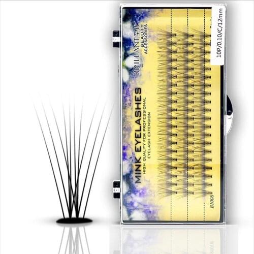 1G Single Premade Volume FanFalse Eyelashes Extension Thick Coarse Personal Makeup Great Soft Lash Fish Tail Cluster Eyelash Too