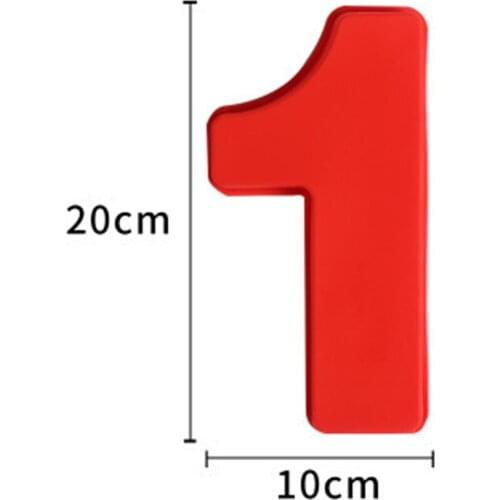 1 Set Silicone Arabic Number Molds Tray 0-8 Cake Mold Anniversary