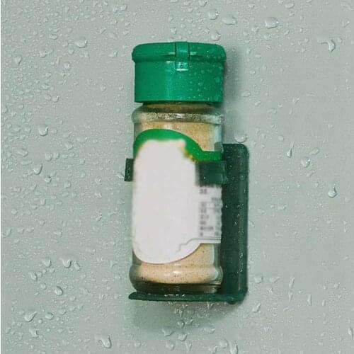 Spice Rack Organizer Wall Cabinet Door Hanging Spice Jars Clip Hooks Storage Holder Gripper Kitchen Accessories