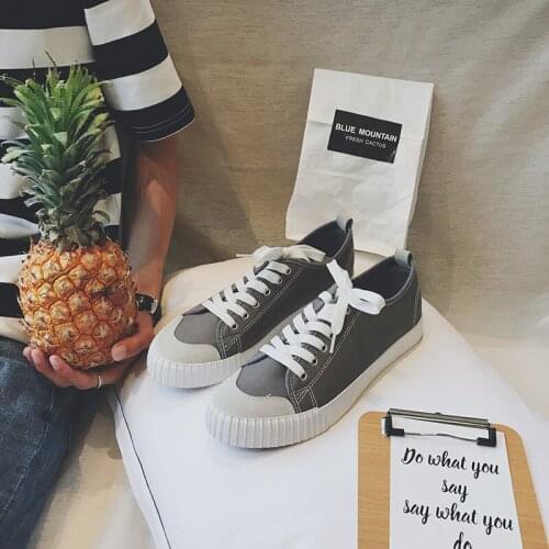 Low Tide Student Board Arder Men Shoes Skateboarding Ulzzang Super Fire Shoes Man Vogue Canvas White Flat Lovers Shoes For Men