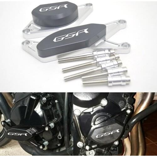 For SUZUKI GSR 750 GSR750 12-16 CNC POM Frame Slider Crash Pad Engine Stator Case Saver Protector