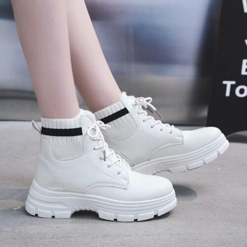 Winter Womens Snow Boots Leather Women Warm Thick Plush Snow Boots Waterproof Female Wedge Suede Boots Non-Slip Lady Shoes