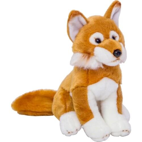 1pc 28cm Japanese Spitz Fox Dog Plush Toy Kids Baby Children Accompany Simulation Animal Doll Lovely Birthday Christmas Gift