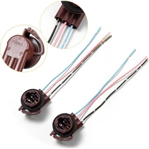 3157 4157 Auto Bulb Socket Brake Turn Signal Light Harness Wire Plug Connector Car Accessories Parts 2Pcs