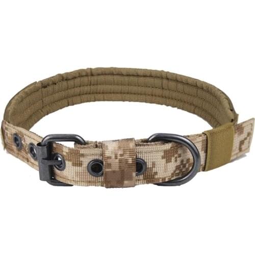 20PCS / LOT Nylon Anti-Wear Dog Collar Outdoor Tactical Training Dog Collar Adjustable Pet Collar