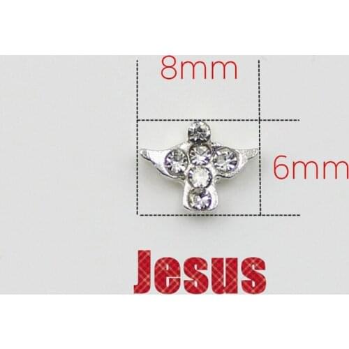 20Pcs/lot Jesus Floating Charms Hand-made DIY for Glass Lockets