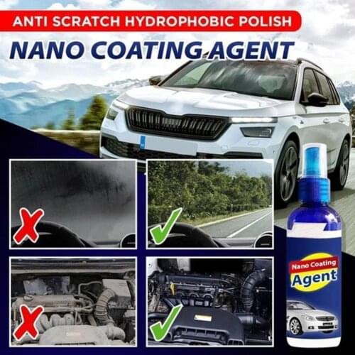 30ml Anti Scratch Hydrophobic Polish Nano Coating Agent Shine Deep For Fog-Free and Long-lasting Slick Protection T0X4