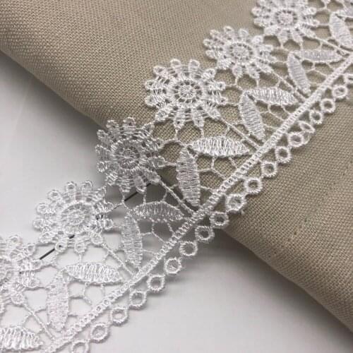 4.5cm Polyester Water Soluble Lace Embroidery Lace DIY Dress Decoration